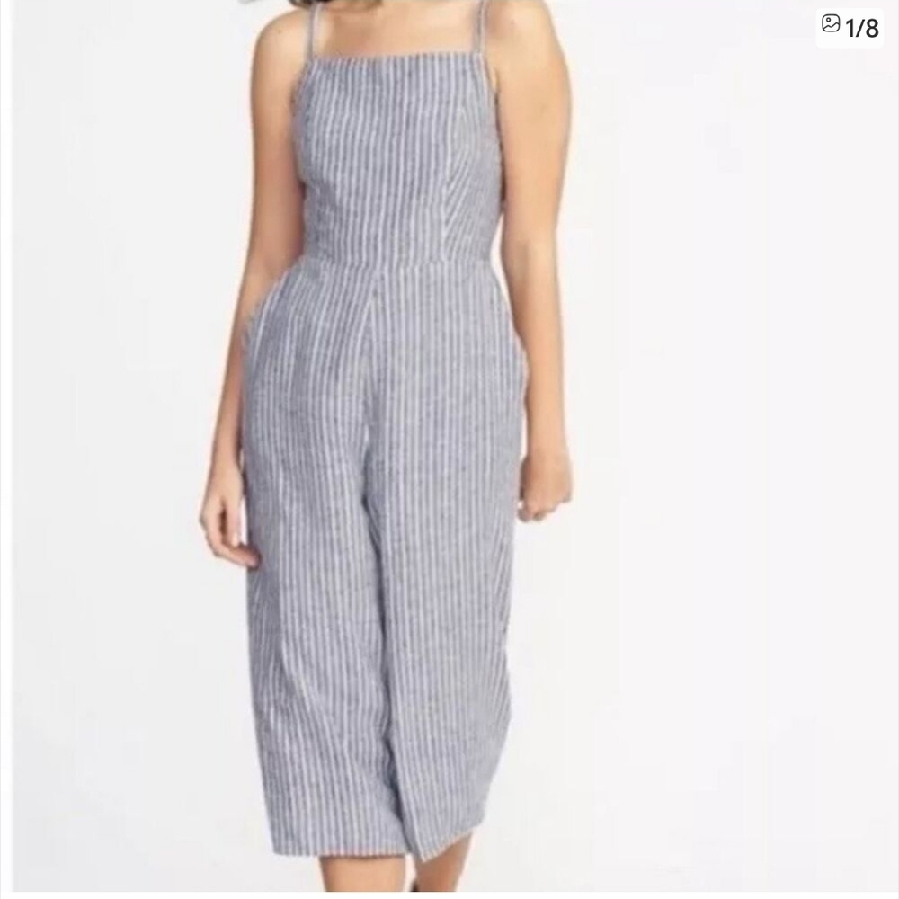 Old Navy Striped Linenblend Jumpsuit & Rompers Size XL
